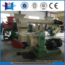 HJM420 Ring die wood pellet mill with feeding conveyor